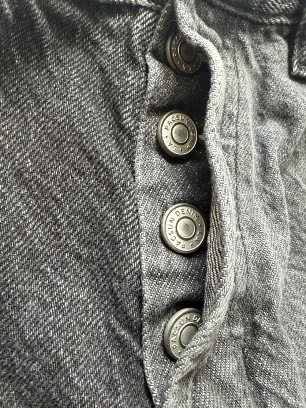 PacSun Black Patchwork Denim Jeans - Picture 6 of 7